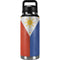 Philippines Flag Distressed YETI Rambler 36oz Bottle Skin